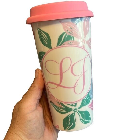 Lauren James Other - Lauren James‎ Ceramic Tumbler Travel Mug Floral Design